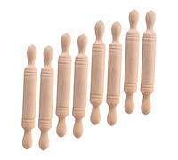 Balacoo 8 pièces Miniatures à Pâte Bois Miniatures Accessoires Maison Poupée Jouets Garçon Fille pour Décoration Cuisine DIY