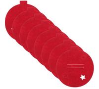 Balacoo 8 Pièces Porte-Couverts de Noël en Feutre Rouge, Léger, pour | Accessoire Festif Pratique, pour Dîner et Réception, Style Noël, Usage Table, Format Simple