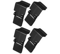 Balacoo Accessoires Sécurisés pour Terrariums de Reptiles et Tortues en Plastique Noir, Lot de 4 Pièces Installation Facile pour Vivariums Terrestres