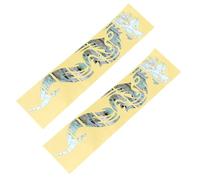 Balacoo Autocollants pour Manche de Guitare 2pcs Argenté Résistant sans Résidu en Pet pour Décoration de Guitare Électrique et Acoustique