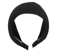 Balacoo Bandeau pour Femmes Large avec Dents Antidérapantes, Tissu Noir | Design Large, Structure Robuste, Port Confortable, Usage Quotidien, pour Femmes et Filles, Style Classique