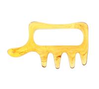 Balacoo Bâton de Massage Guasha en Cire D’abeille Naturel Couleur Ambre Outil Professionnel de Grattage Facial et Corporel, 1 Pièce Léger et Portable, pour Soin Peau et Relaxation