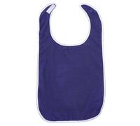Balacoo Bavoir Lavable en Polyester, Facile à Mettre et Enlever pour Protection pour Repas, Couleur Bleue Personnes Âgées et Patients Handicapés Adapté Moment des Repas