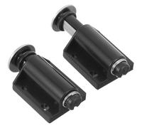 Balacoo Bloque Porte Aimant pour Loquet de Porte D'armoire en Plastique Noir, Résistant à L'usure et Facile à Installer, pour Armoires et Placards