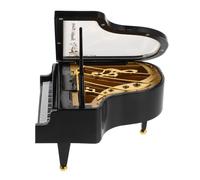 Balacoo Boîte à Musique Rétro Mécanique en Plastique et Métal Saint-Valentin Présent Élégant de Piano Noir sans Piles ou Amis Pianistes