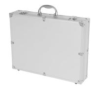 Balacoo Boîte à Outils en Alliage D'aluminium Grosse Capacité, Poignée Pratique, Ouverture et Fermeture Fluides, pour Bureau et Rangement Professionnel