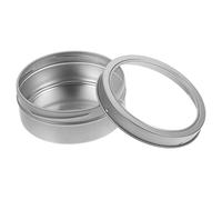 Balacoo Boîte de Rangement Magnétique pour Épices Pot Magnétique Rond Argenté pour Réfrigérateur Petit Contenant Multifonction pour Cuisine et Bureau