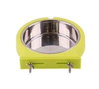 Balacoo Bol d'alimentation pour animaux de compagnie bol de nourriture pour chiens en acier inoxydable pour chats alimentation pour animaux de compagnie pendentif bol d'eau pour chats (taille verte)