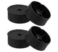 Balacoo Bouchons de Plastique Noirs pour Poteau d'arbre à Chat, Lot de 4, Remplacement Robuste et Polyvalent pour Tube de Griffoir en Plastique
