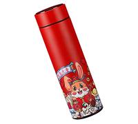 Balacoo Bouteille Inox Isolante Portable Acier Inoxydable Année Lapin Gourde Thermique à Double Paroi pour Boissons Chaudes et Froides Contenant Eau avec Couvercle Cadeau Pratique pour