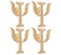 Balacoo Broches Lettres Grecques Psychologue Métalliques Ensemble de 4 pour Vestes et Paquet Présent pour Psychologue Femme