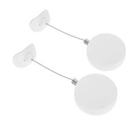 Balacoo Câbles Antivol Rétractables et Protection Anti-perte Lot de 2 en Acier Blanc Résistance à Coupure Boîtiers Télescopiques pour Appareils Électroniques et Chantiers