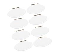 Balacoo Cache-Prises Ronds pour Plafonds, Lot de 8 Plaques Blanches 16 Vis, Couvercle de Plafonnier en Plastique pour Rénovation Espaces Domestiques et Bureaux