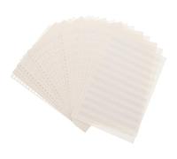 Balacoo Cahier de Pratique Musicale pour Garçon et Filles Remplacement Facile Pratique Bloc-notes pour Partitions à Feuilles Mobiles, Papier Blanc, Lignes de Portée Étroites