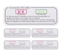 Balacoo Cartes D'identification UV Uvc-uva de Test 5pcs en Papier pour Mesure Précise et Analyse UV Lors Production ou Utilisation de Lampes