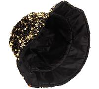 Balacoo Chapeau Bob Paille Or à Sequins pour Fête Estivale, Accessoire de Chapeau Bob Confortable en Polyester, pour Carnaval et Scène