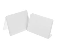 Balacoo Chevalet Porte Nom en Acrylique Transparent Base Stable, Panneau Vierge Effaçable pour Mariage et Décoration de Table, Lot de 10 Pièces