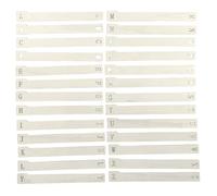 Balacoo Clips d'Alphabet d'Enregistrement en Bois, 26PCS Séparateurs pour Rangement de Médias sur Étagère, Prévention du Courbement pour CD DVD Vinyles
