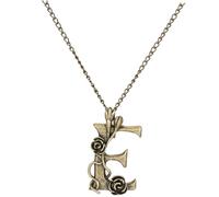 Balacoo Collier Femme Créatif Lettre E Pendentif Rose Chaîne Vintage pour Pulls Robes Manteaux