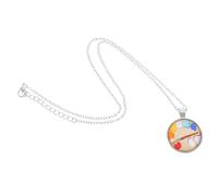 Balacoo Collier Pendentif Palette De Peinture Avec Pinceau Décoratif Pour Artistes Peintres Et Enseignants Art Accessoires Bijoux
