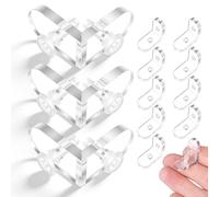 Balacoo Connecteurs à Angle Transparents en Acrylique 15pcs, Code de Coin de L, Garantissant Étanchéité et Prévention de L'humidité pour Magasins et Bureaux