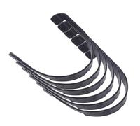 Balacoo Cordons Élastiques en Silicone Anti-dérapants pour Lunettes Garçon et Filles, 6 Pièces, Largeur Cadre 2,5-16mm, Adaptés aux Sports en Intérieur et Ski, Couleur Noir