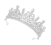 Balacoo Couronne Mariage Perles et Gouttes Eau Diadème Délicat et Filles Accessoire Bijoux Tête pour Mariage Anniversaire et Photos