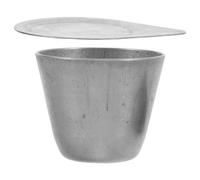 Balacoo Creuset Résistant la Fusion Métallique avec Couvercle de 30 Ml en Nickel pour Expériences Chimiques et Analyse de Fusion en Laboratoire