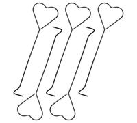 Balacoo Crochets Outil Pratique en Acier Inoxydable pour Mèche de Bougie Lot de 5 Forme Cœur pour Extinction sans Fumée, Design Gain de Place pour Usage Quotidien Maison