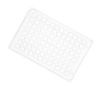 Balacoo Culture Cellulaire de Laboratoire avec Couvercle, 96 Puits Lot de 2 Pièces Design Pratique en Blanc pour Usage Expérimental en Laboratoire