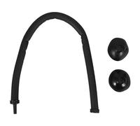 Balacoo Diffuseur à Bulles pour Aquarium Tube Flexible en Caoutchouc Noir de 30cm, Installation Facile et Performance Stable pour Décoration D'aération de Réservoir