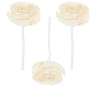 Balacoo Diffuseur d'arôme d'huiles essentielles 3 pièces Beige en Forme de Fleur, Remplacement pour diffuseurs d'huile, idéal pour Voiture et Espace de Travail