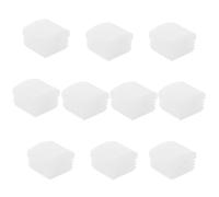 Balacoo Embout de Barre de Main Courante 10 Pièces en Plastique Blanc 1,2x1,2 Pouces, Bouchon D'extrémité pour Garde-Corps de Lit, Hôpital et Soins à Domicile, Personnes Âgées et