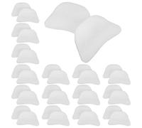 Balacoo Embouts pour Chaussures en Coton Perlé Blanc, 50 Paires, Soutien Ergonomique Confortable et Protection Complète des Chaussures pour Voyage et Rangement Prolongé