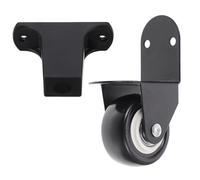 Balacoo Ensemble de 4 roulettes et 8 Patins pour Haut-Parleurs d'Extérieur, roulettes à Tige de Traction en Plastique, Accessoires pour Enceintes Portables, pour Supports Audio en