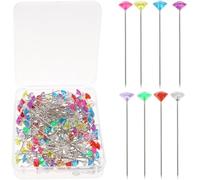 Balacoo Épingles à Fleurs Décoratives pour Mariage Tête Imitation Diamant, 200 Pièces Multicolores, Fixation Solide pour Bouquet et Accessoires de Fleuriste