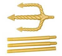 Balacoo Fourchette Détachable à Poignée pour Costume Halloween Accessoire Cosplay Trident pour Déguisées et