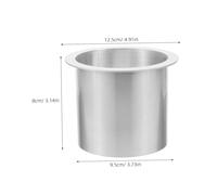 Balacoo Goulotte Ronde Encastrée Acier Inoxydable pour Plan de Travail Cuisine Vide Ordures Robuste et Design Compact Adapté à Comptoirs et