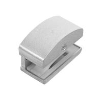 Balacoo Guide Du Fond De La Porte De Guide De Porte Coulissante Verre Pour Pte De Verre Limiteur Fixe Alliage D'Aluminium Caoutchouc Maintenir L’Alignement Anti-Balancement