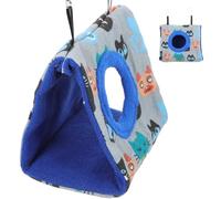 Balacoo Hamac Suspendu Accessoire pour Cage à Oiseaux en Coton Bleu, Nid D'oiseau Confortable et Souple pour Perroquet et Décoration Intérieure