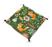 Balacoo Hamac Suspendu pour Petit Animal Double Lit Chaud et Confortable pour Hamster Rat Cochon et Chinchilla Tente Douillette Suspendue Verte Grand Modèle