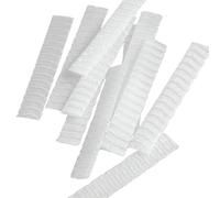 Balacoo Housses de Protection en Filet PE Blanches Manches Fines Lot de 100 Design en Maille Protection Optimale pour Pinceaux de Maquillage pour Trousse de Maquillage
