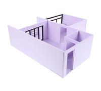 Balacoo Kit D'architecture Miniature à Assembler 1/25 Échelle Plan en Coupe, Matériaux PVC Expansé et Acrylique, pour Apprentissage Manuel et Planification Intérieure