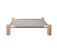 Balacoo Lit Hamac Lavable et Respirant pour Petits Animaux, Surélevé en Bois Structure Démontable, Usage Intérieur