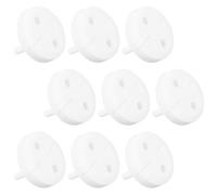 Balacoo Lot de 10 Caches-prises Électriques en Plastique Blanc, Protection Bébé Polyvalente pour Prises Électriques Standard, pour Maisons et Jardins D'garçon et Filles