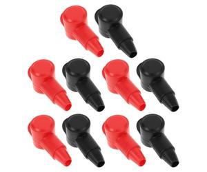 Balacoo Lot de 10 Couvercles de Terminal Carré en Pvc pour Protection des Bornes de Batterie, Isolant et Prolongeant la Durée de Vie, pour Maisons et Lieux Publics