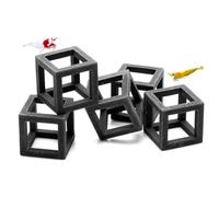 Balacoo Lot de 15 substrats Betta Lézard Accessoires Poisson pour Aquarium Décoration en Céramique Petit Aquarium Élevage Poissons Rouges Ornement Grotte Maison Habitat