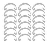 Balacoo Lot de 30 Loquets de Porte de Cage en Acier Inoxydable Argenté pour Cages à Oiseaux, Clips Antidérapants Crochet Renforcé, Facile à Installer pour Élevage Avicole