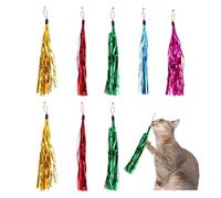 Balacoo Lot de 5 guirlandes pour chat - Avec clochette - Interactif - Couleur aléatoire
