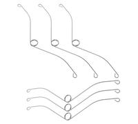 Balacoo Lot de 6 Clips à Ressort en Acier pour Garniture D'éclairage Encastré et Ventilateur D'extraction de Plafond, Remplacement du Ressort de Torsion, pour Salle de Bain et Camping